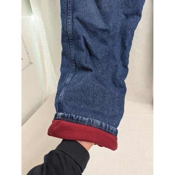 Cabelas blue Jeans Men's 36x30 Fleece Lined Warm Workwear Outdoor Relaxed - Picture 4 of 12
